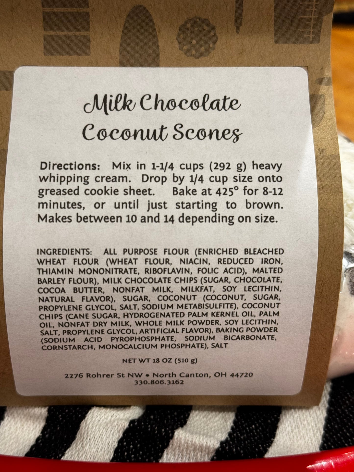 Milk Chocolate Coconut Scones From Scratch