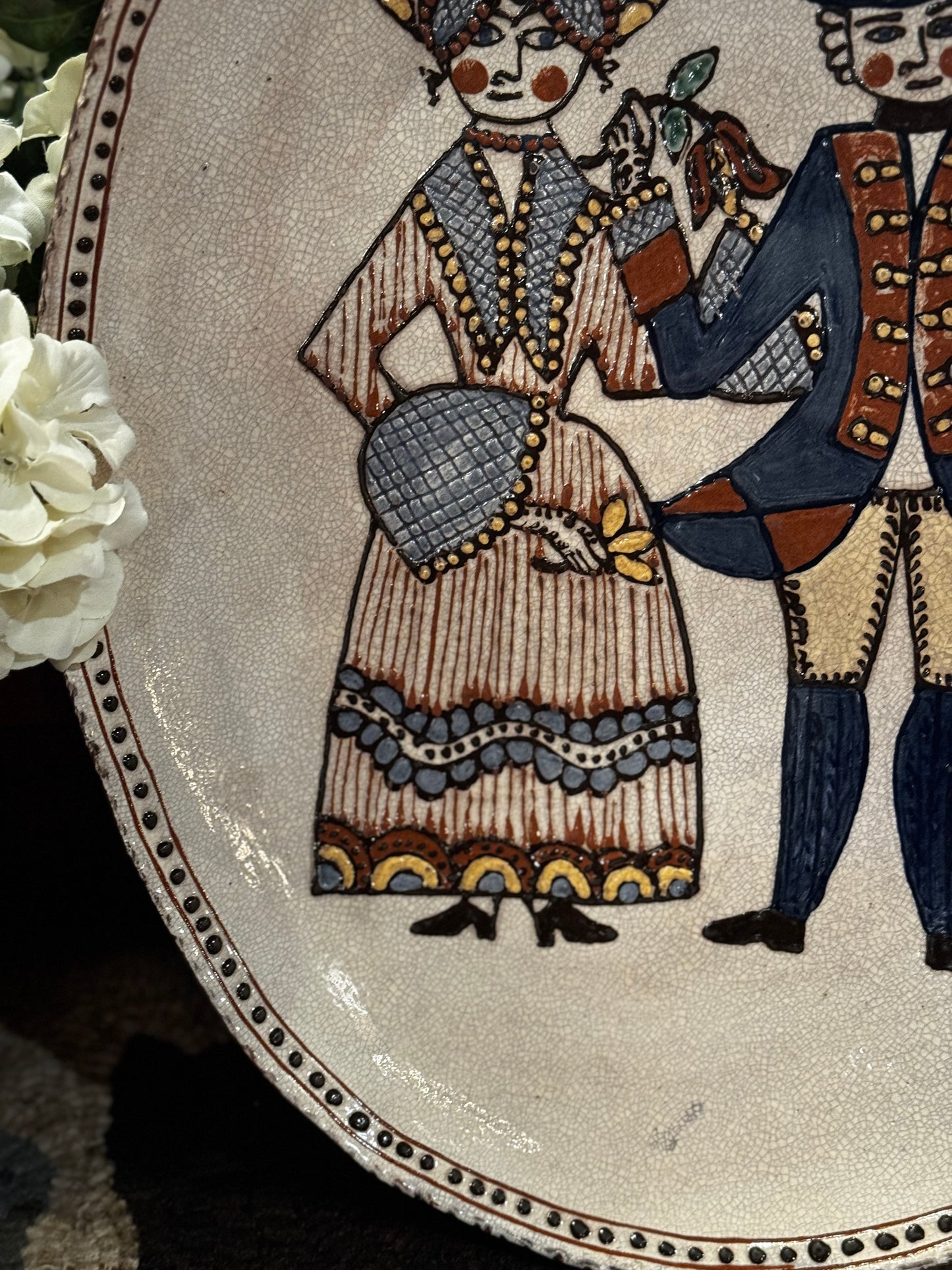 Formal George & Martha Washington Platter David T Smith Summer