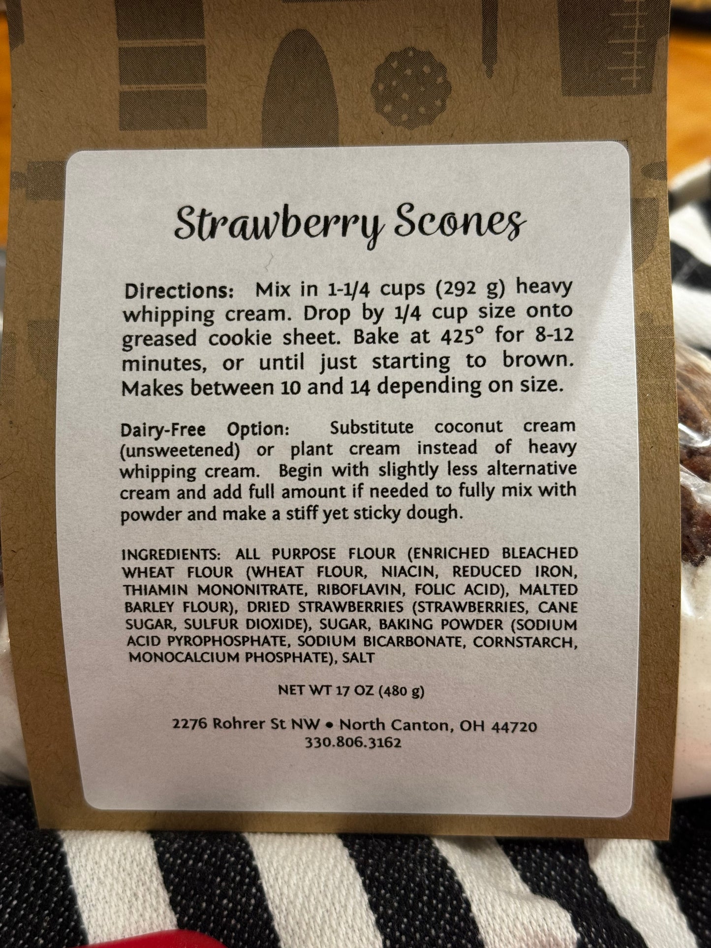 Strawberry Scones from Scratch