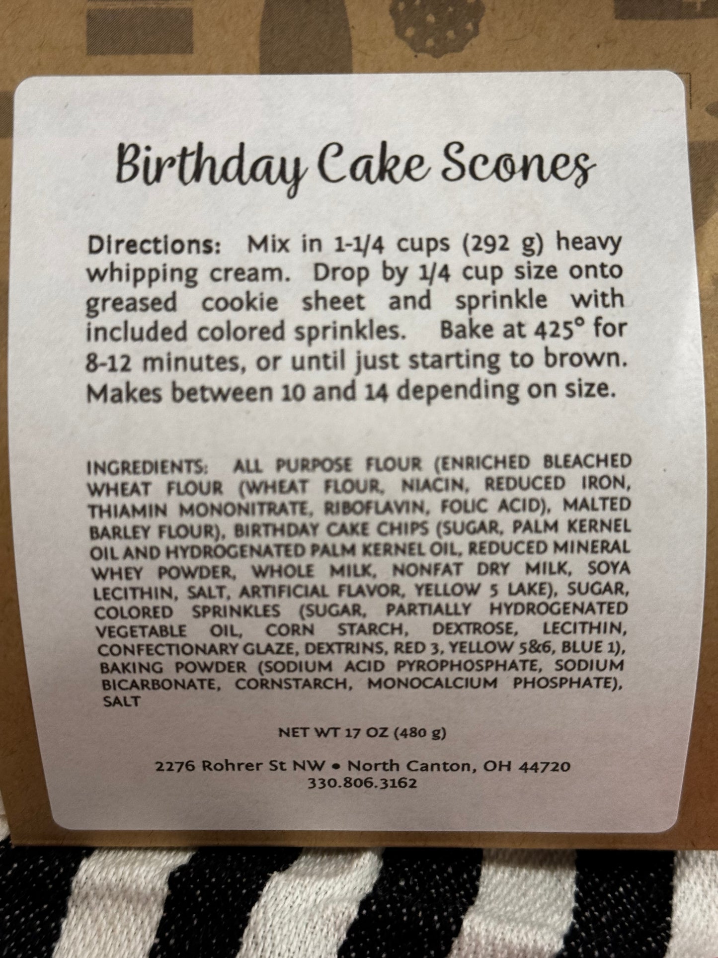 Birthday Cake Scones from Scratch