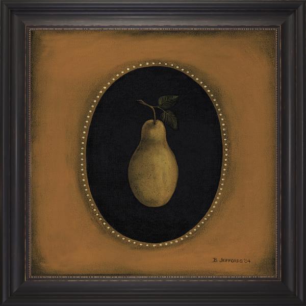 Pear Print Framed Art Large Picture