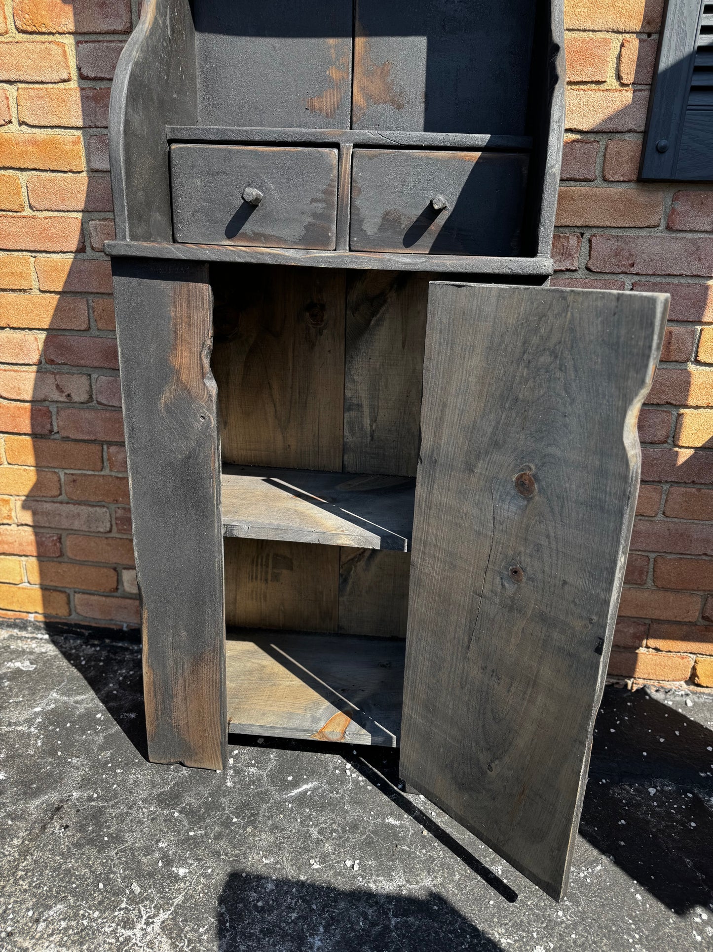 Chimney Furniture Cupboard w/Bowl Rack