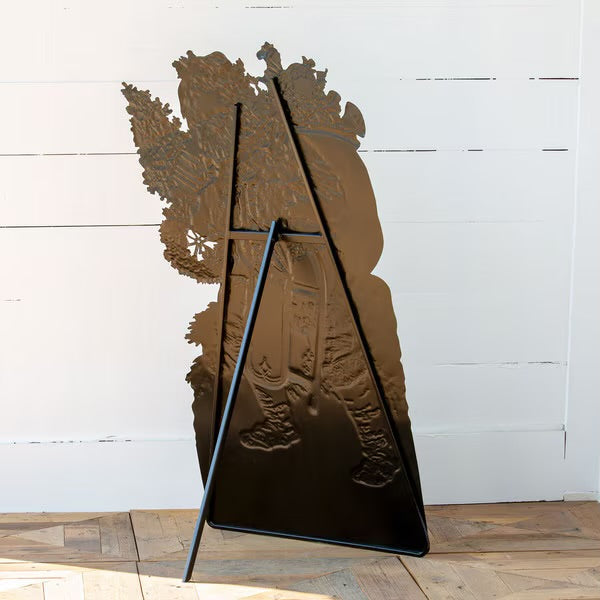 Large Metal Santa
