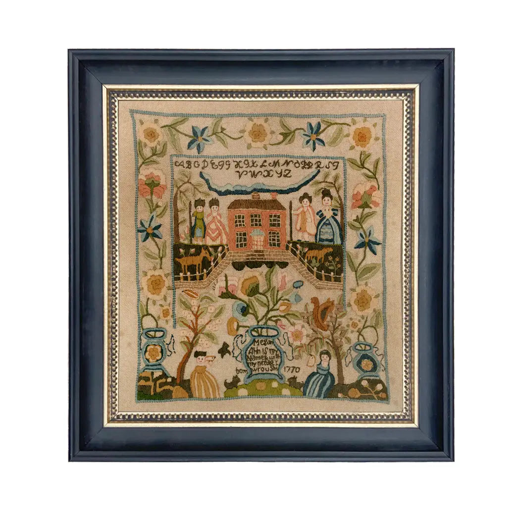 Megan Ann 1770 Embroidery Needlepoint Sampler Print