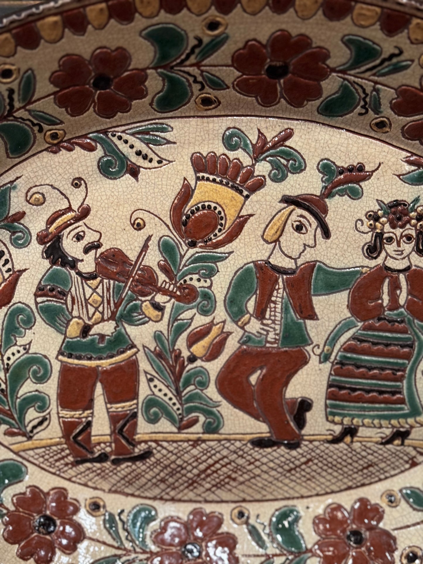 Folk Dance Platter David T Smith