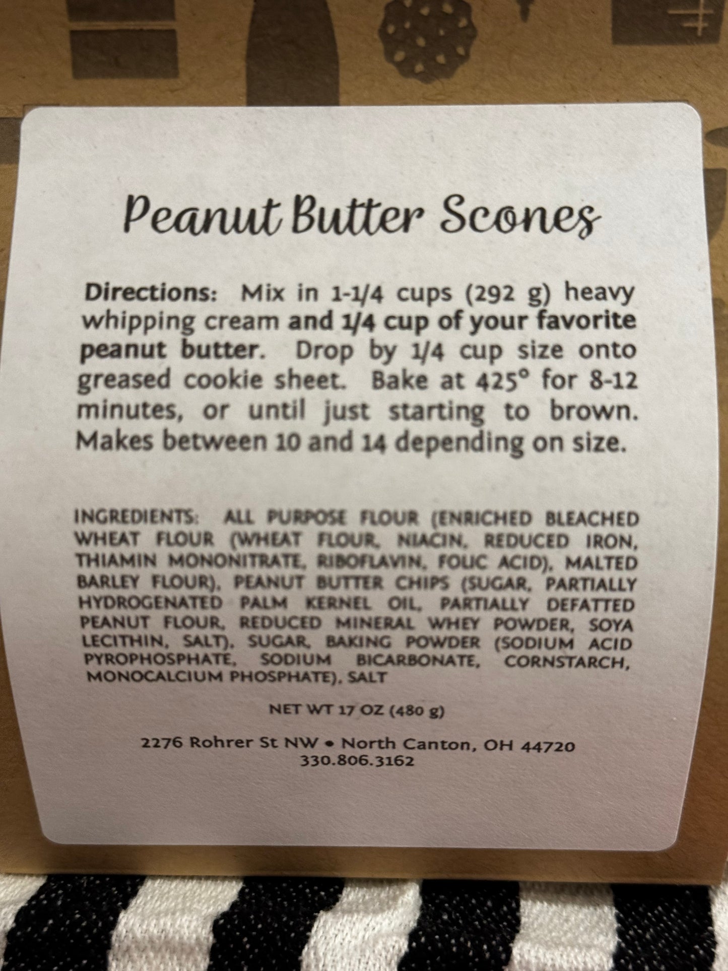 Peanut Butter Scones from Scratch