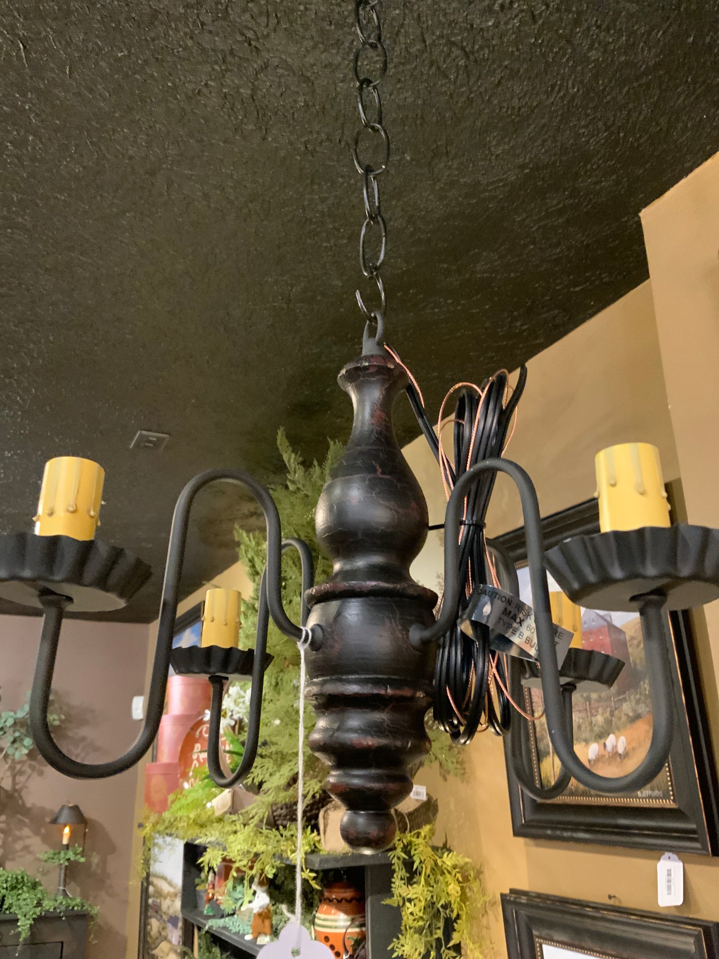 Katie’s Wood Abigail Chandelier
