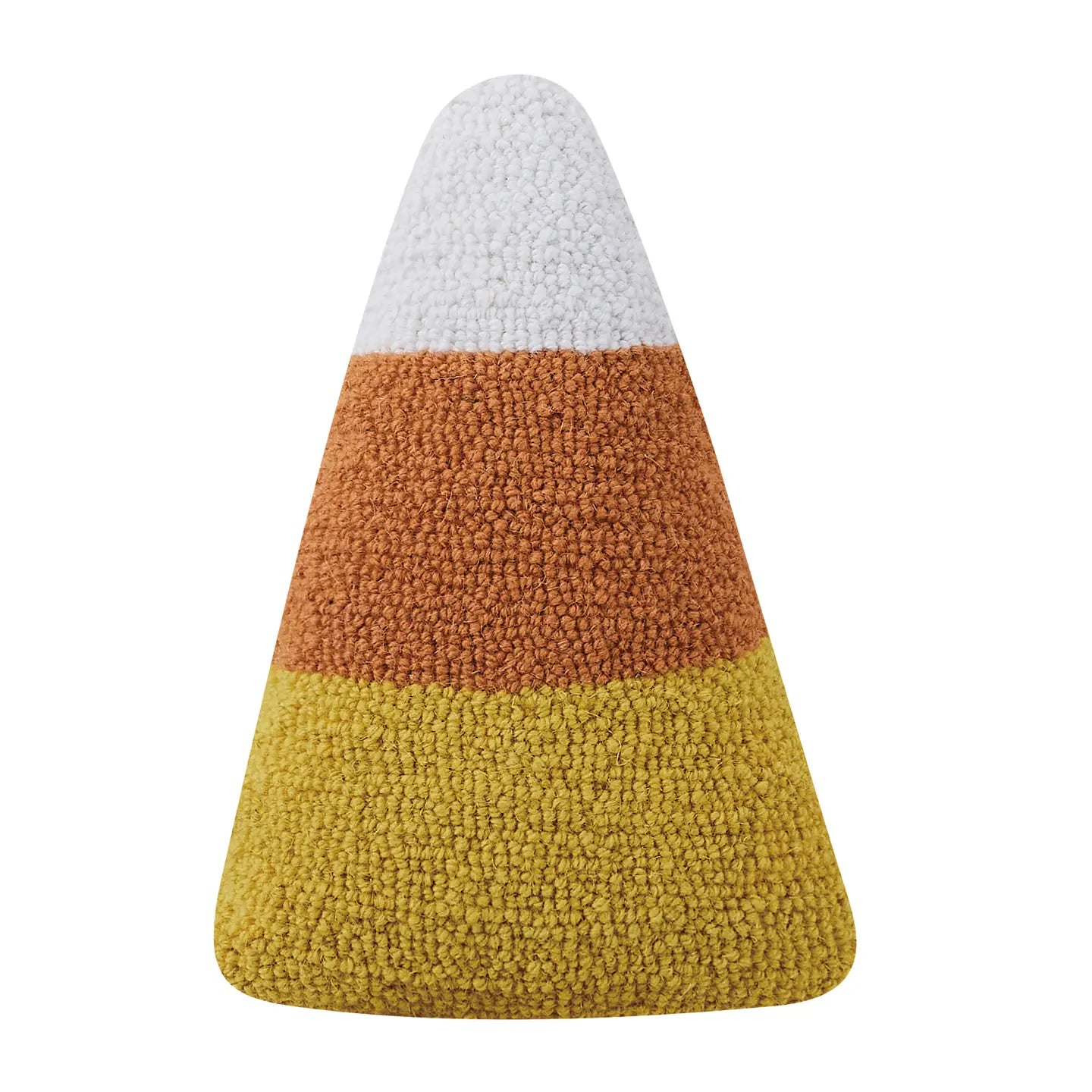Hooked Candy Corn Pillow