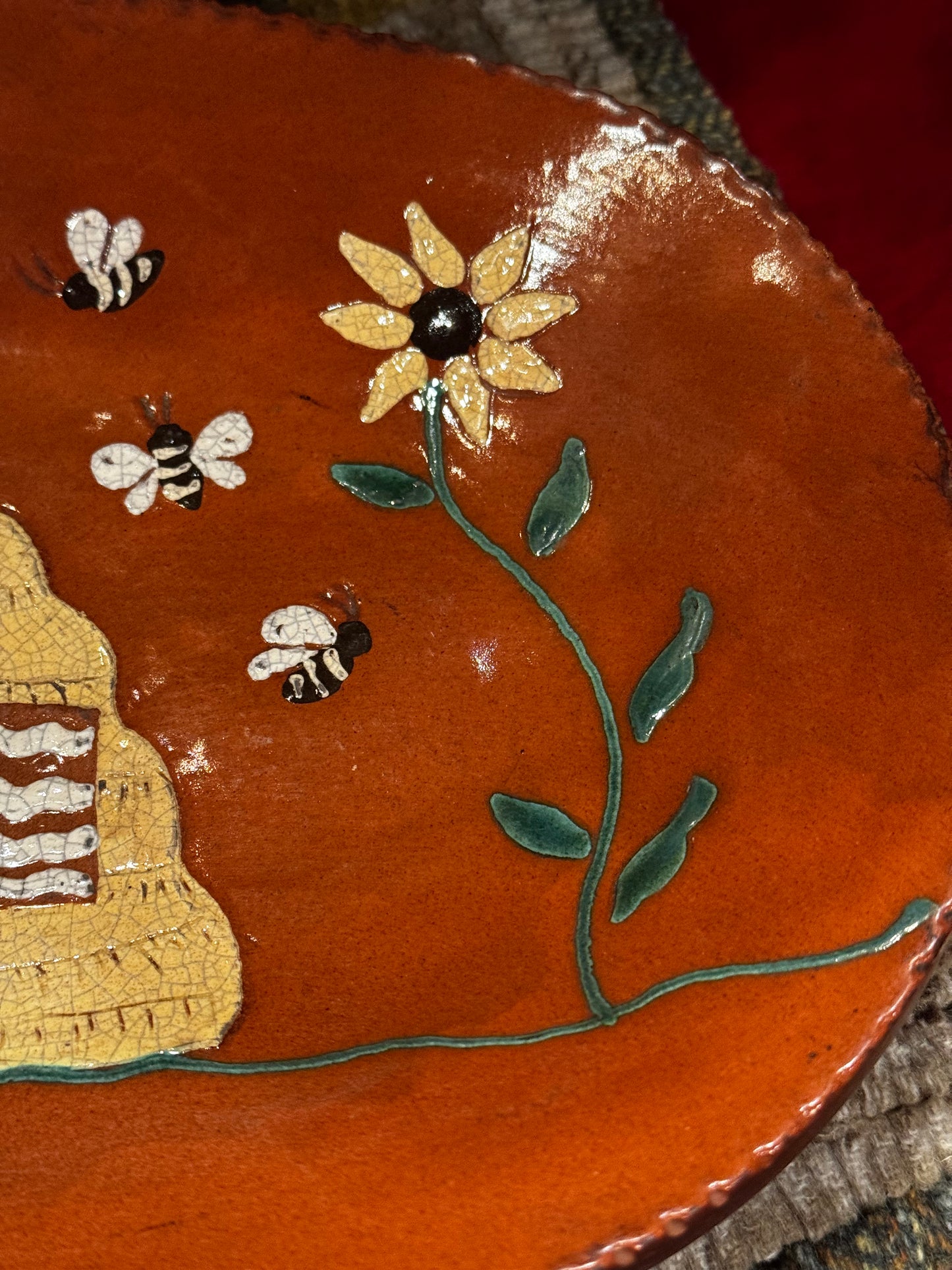 Summer Bee Platter David T Smith