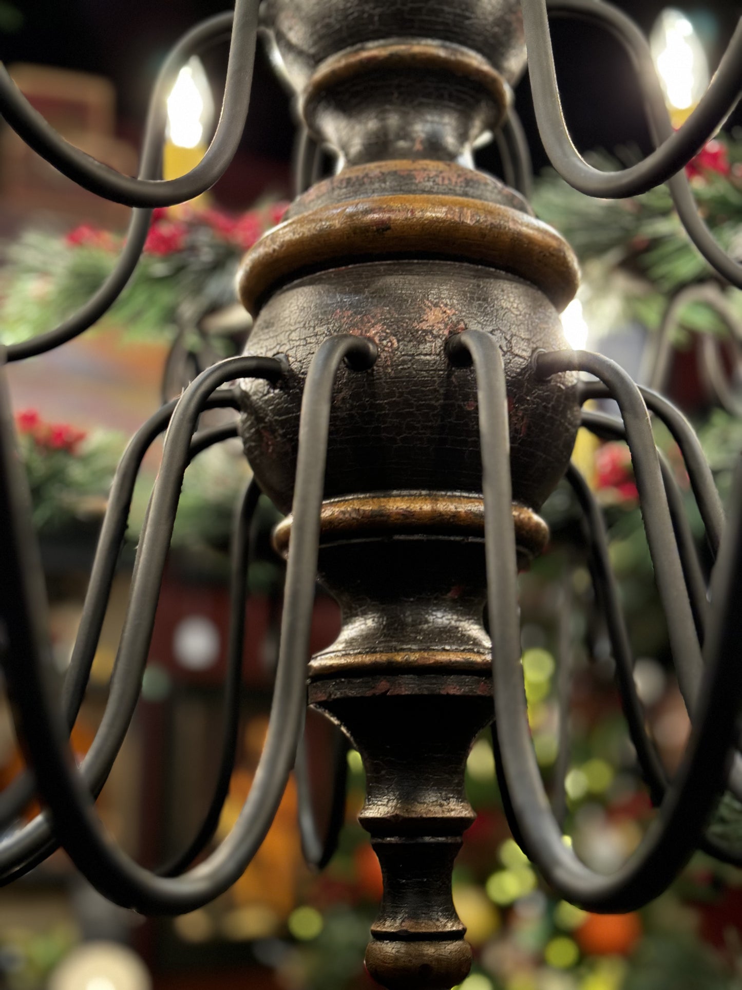 Katie’s Elders 3 Tier Wooden Chandelier