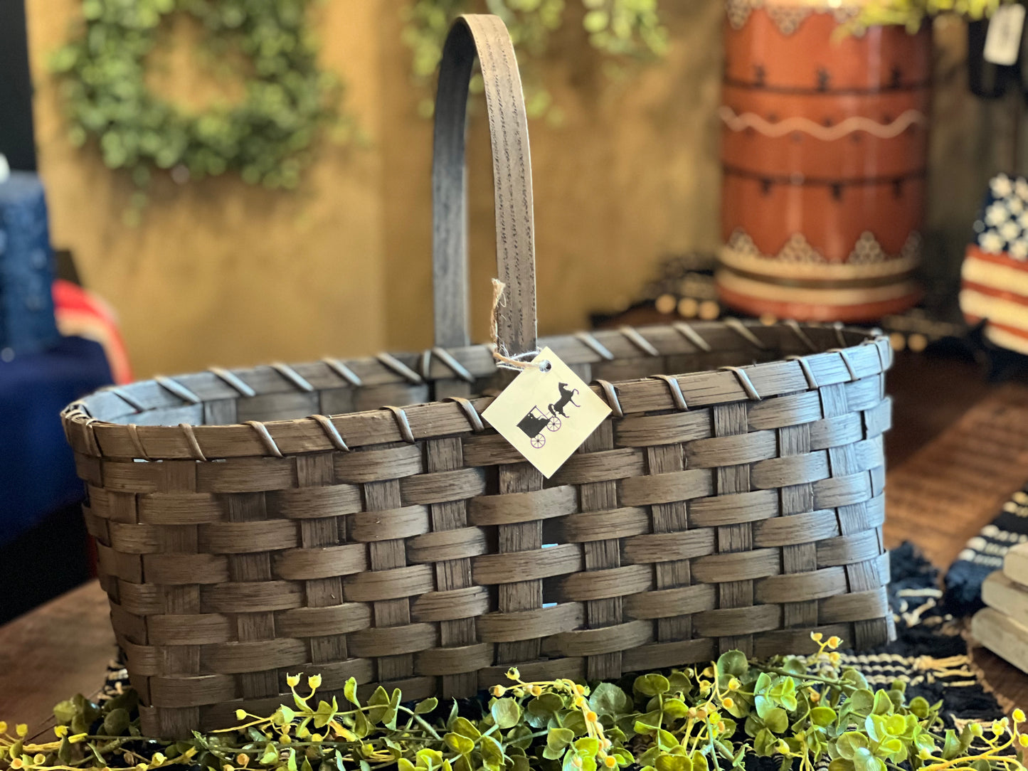 Primitive Farmers Market Basket SALE