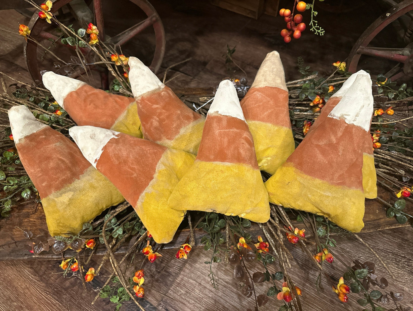 Cloth Candy Corn Bowl Fillers SALE