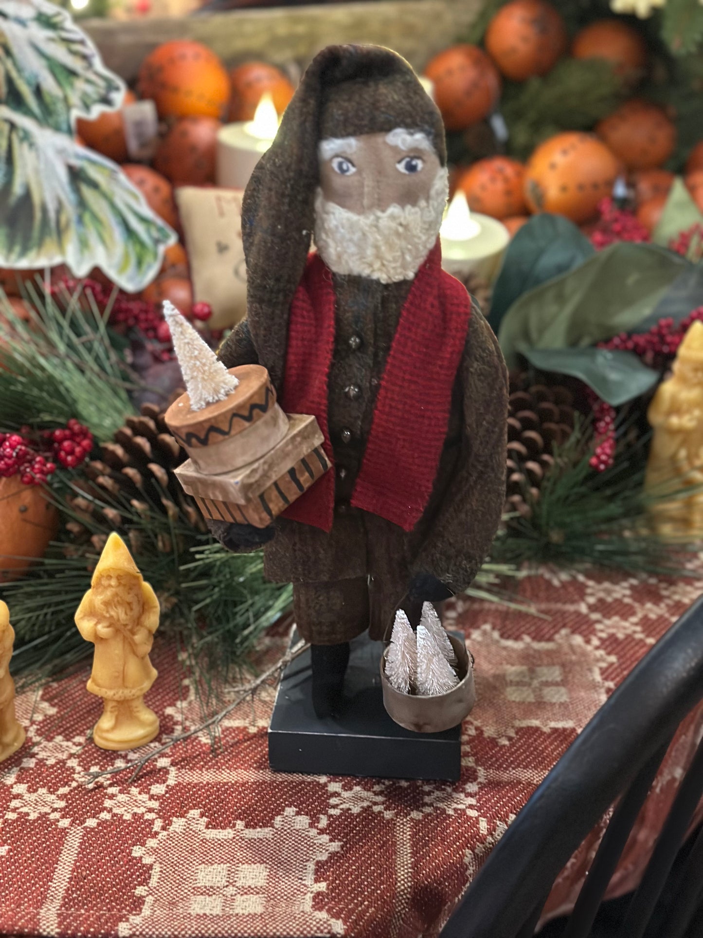 Handmade Wool Standing Santa 2