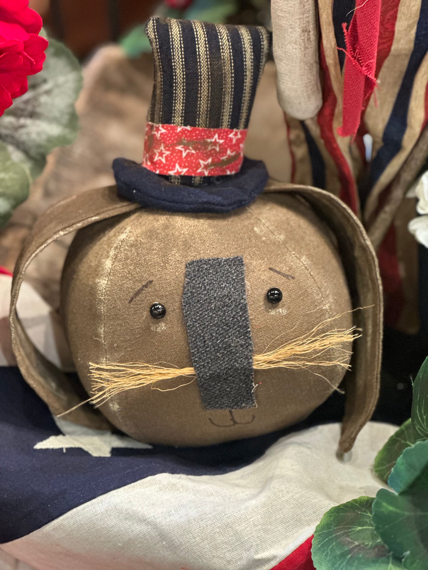 Pa. Dolls Americana Bunny Head Bowl Filler