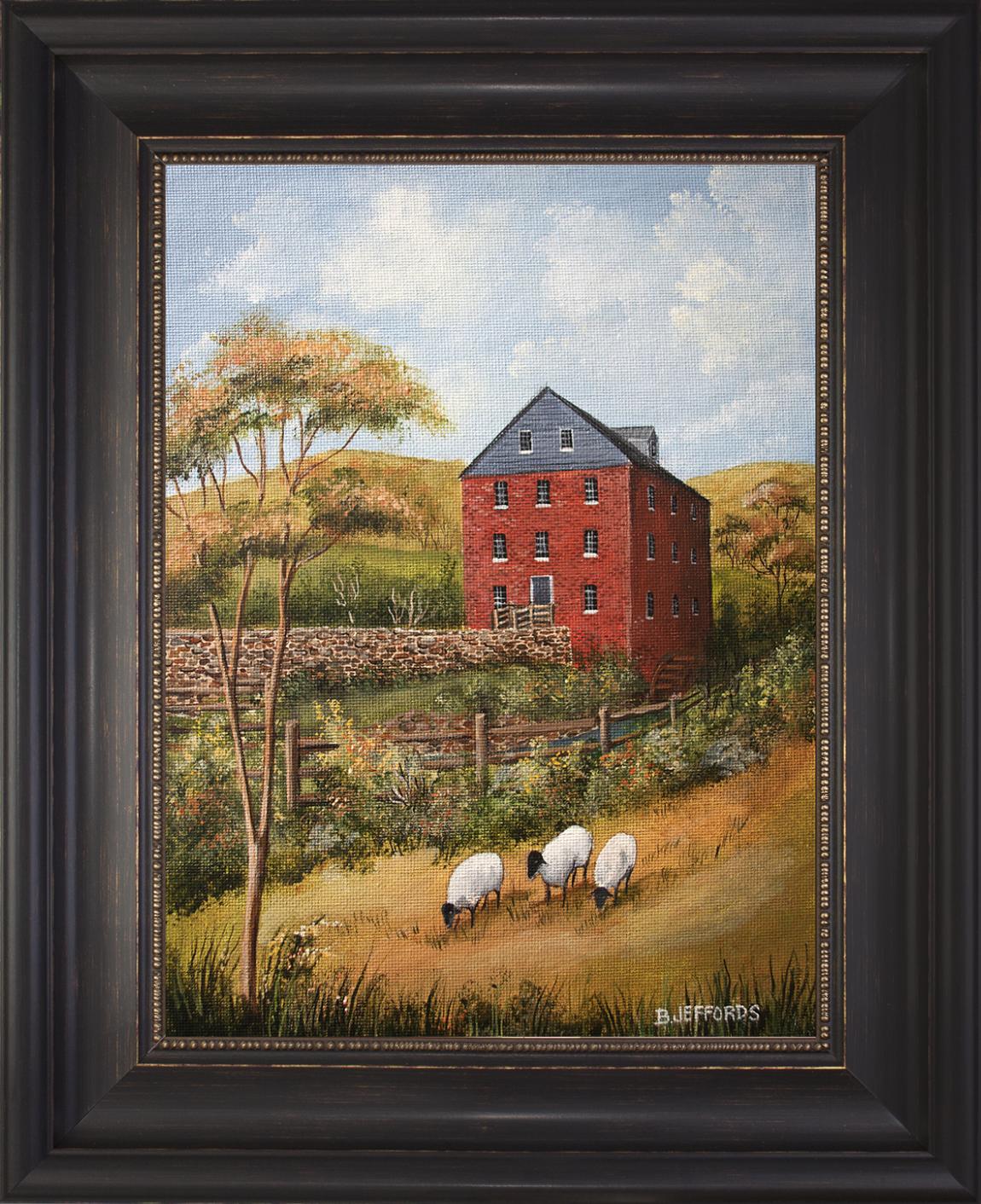 Peaceful Grazing Print Framed Art Small