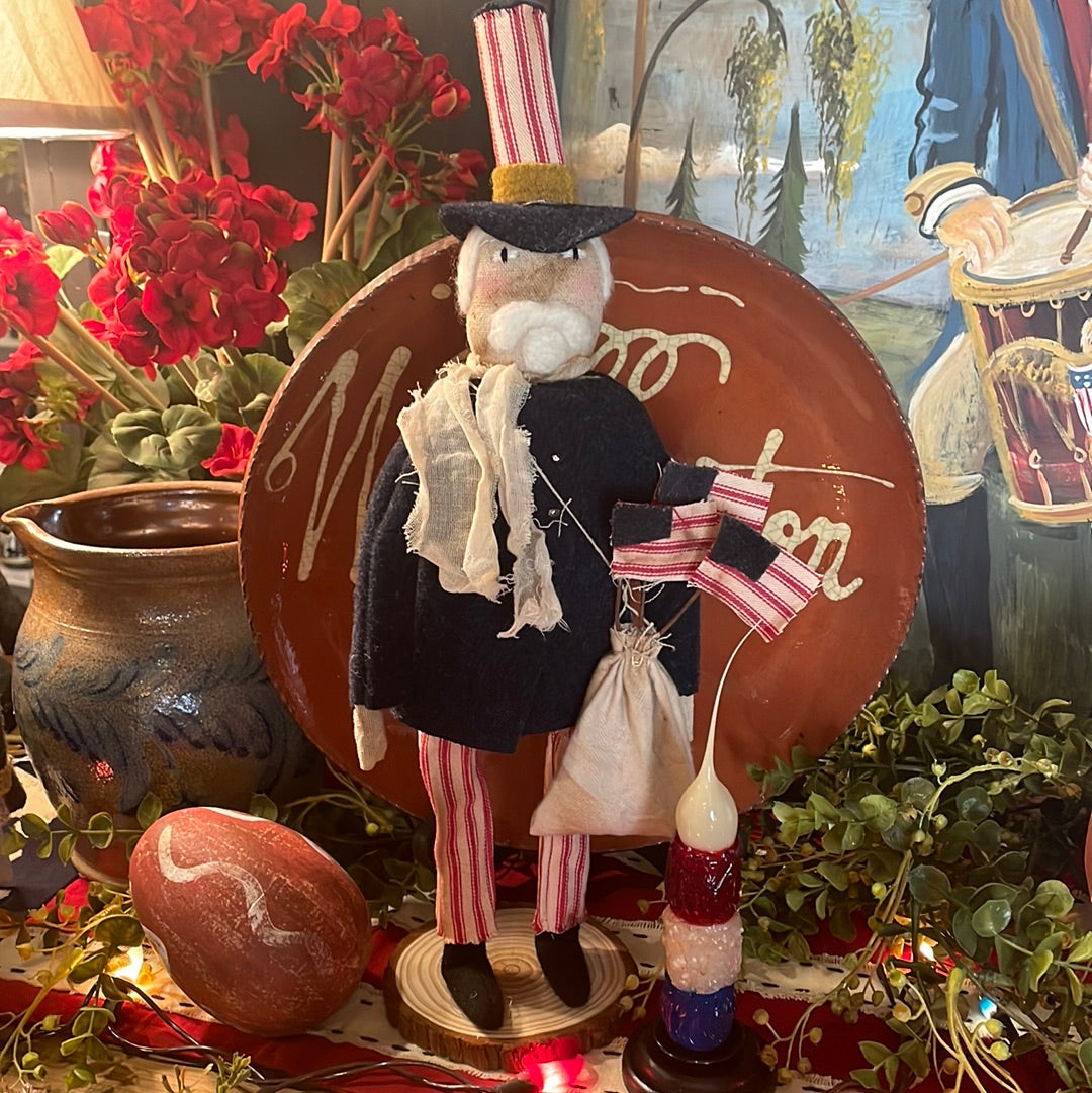 Handmade Wool Americana Dolls Summer