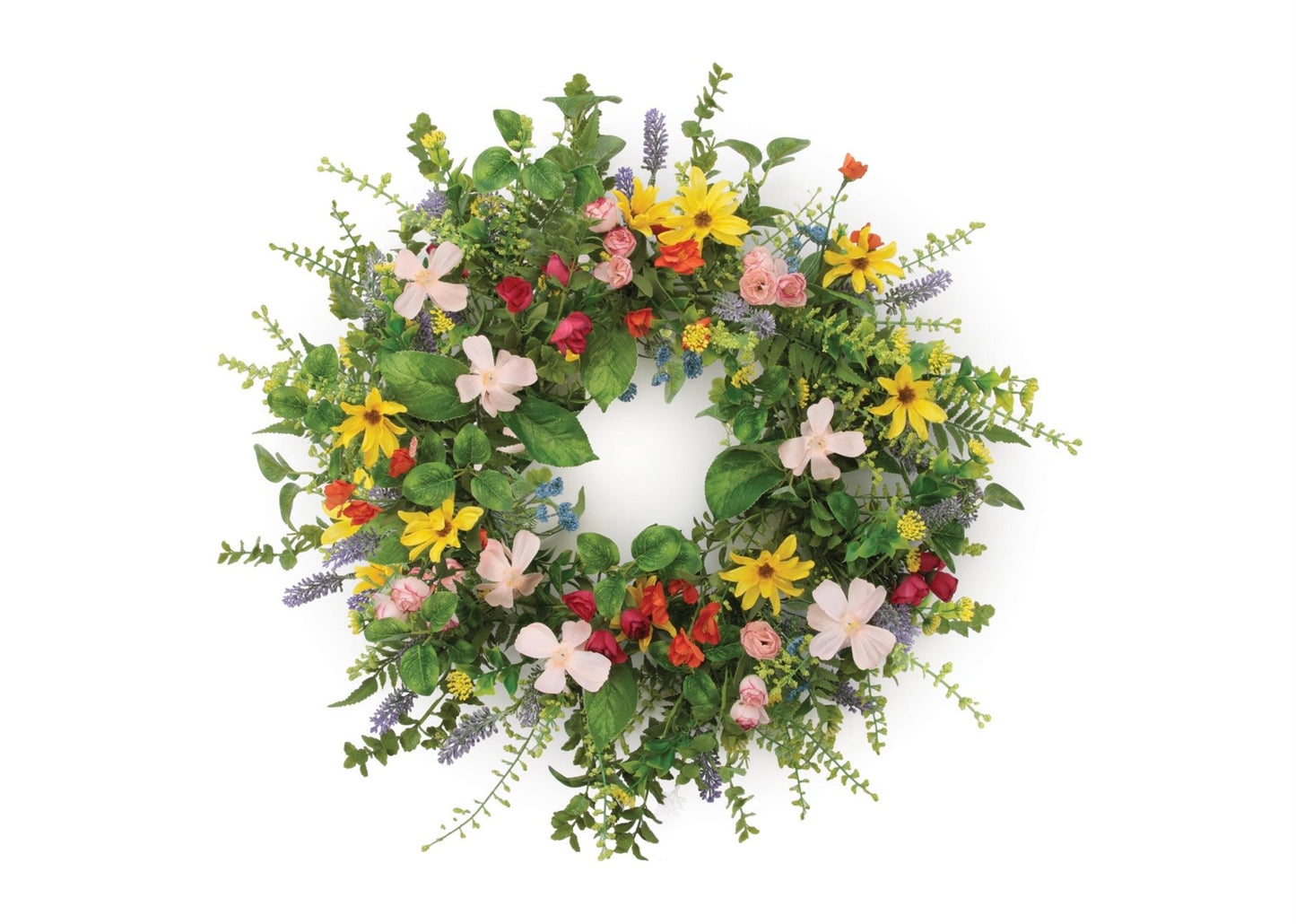 24” Mixed Floral Wreath