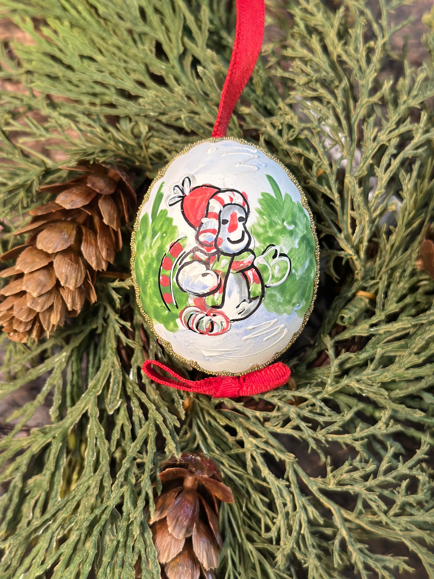 Snowman Hand Painted Austria Eggs