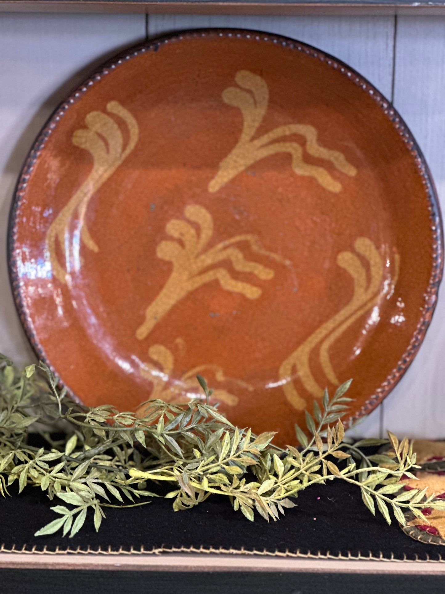 Shooner 11” Slipware Plate