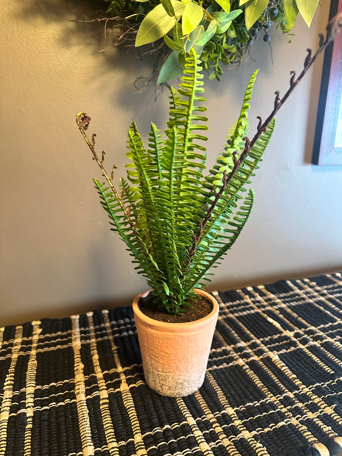 Potted Faux Ferns