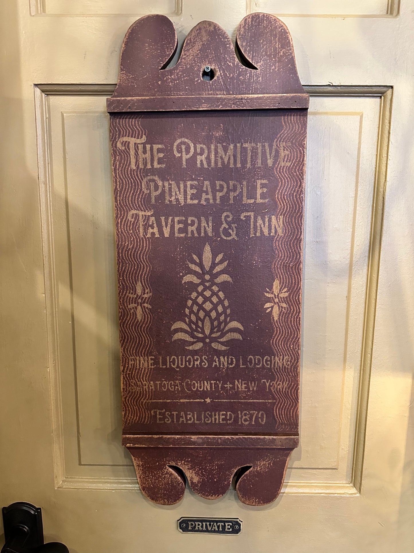The Primitive Pineapple Tavern & Inn Tavern Sign #3