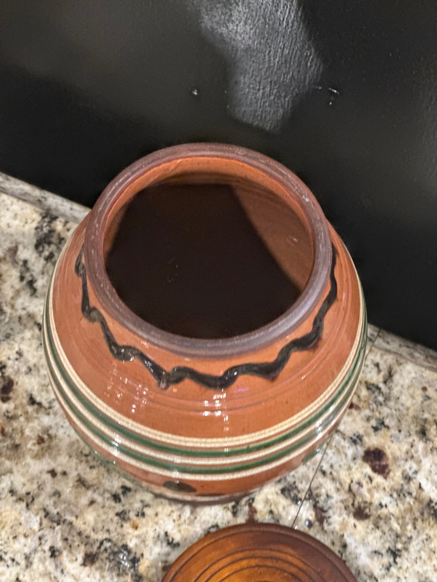 David T Smith Canister w/Wood Lid