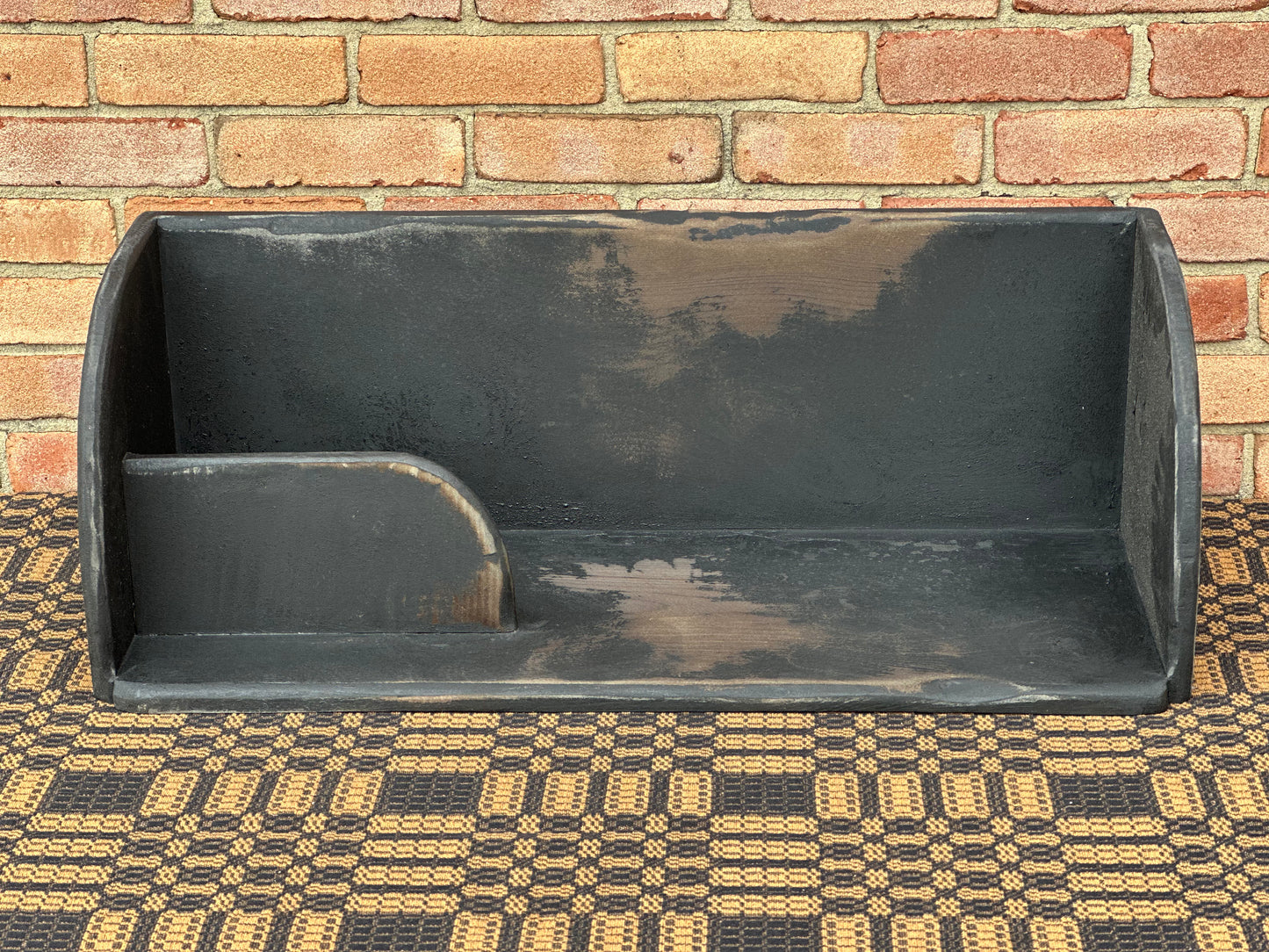 Primitive Black Distressed Shelf