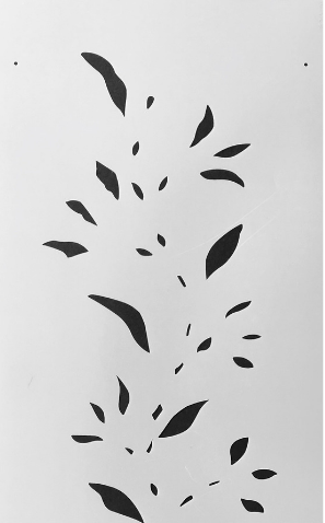 VineVertical Border Wall Stencil