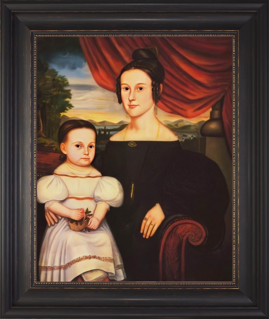 Mrs Miner Portrait Framed Art