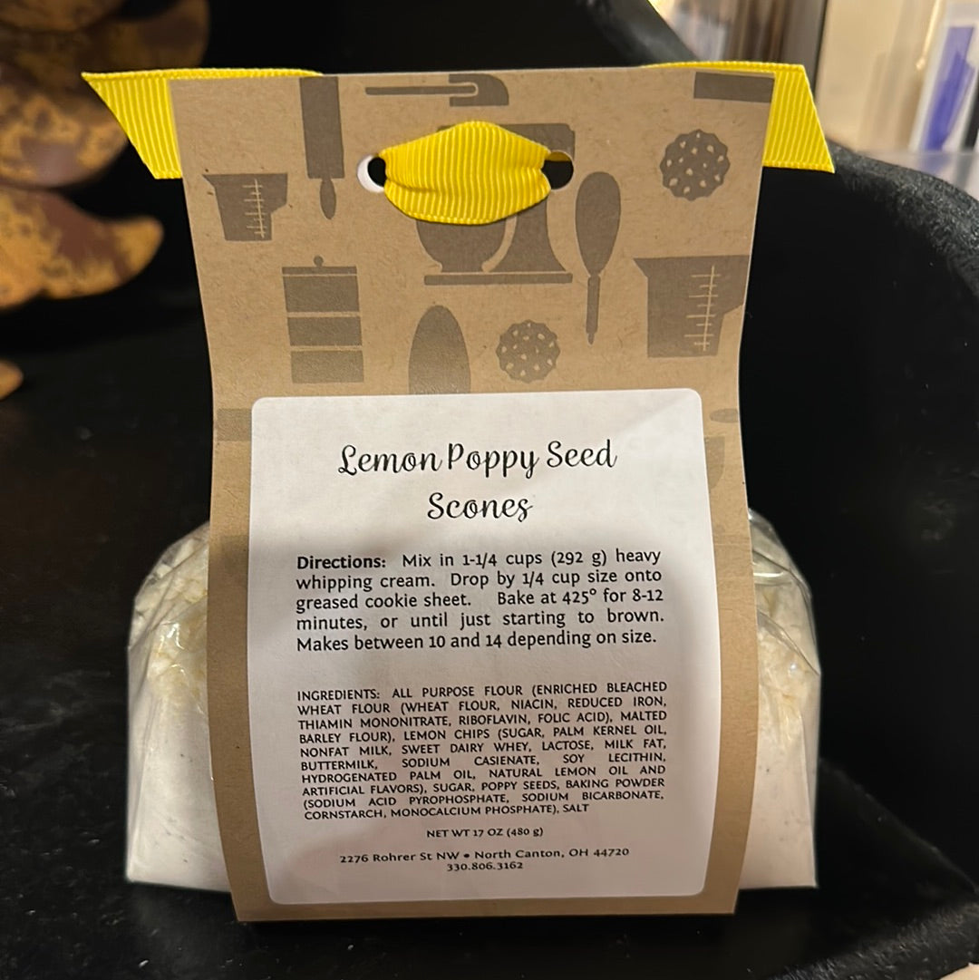 Lemon Poppy Seed Scones from Scratch