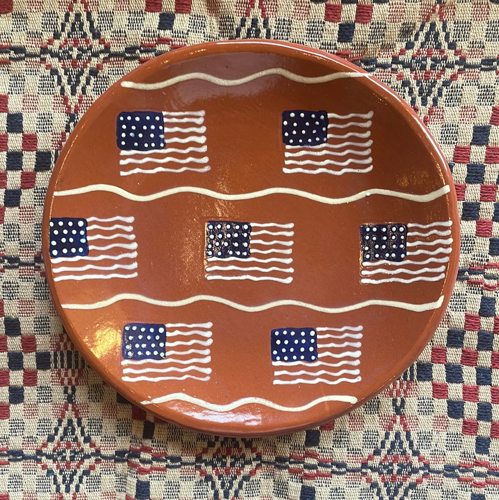Red Oaks 8” Americana Flag Plate Summer