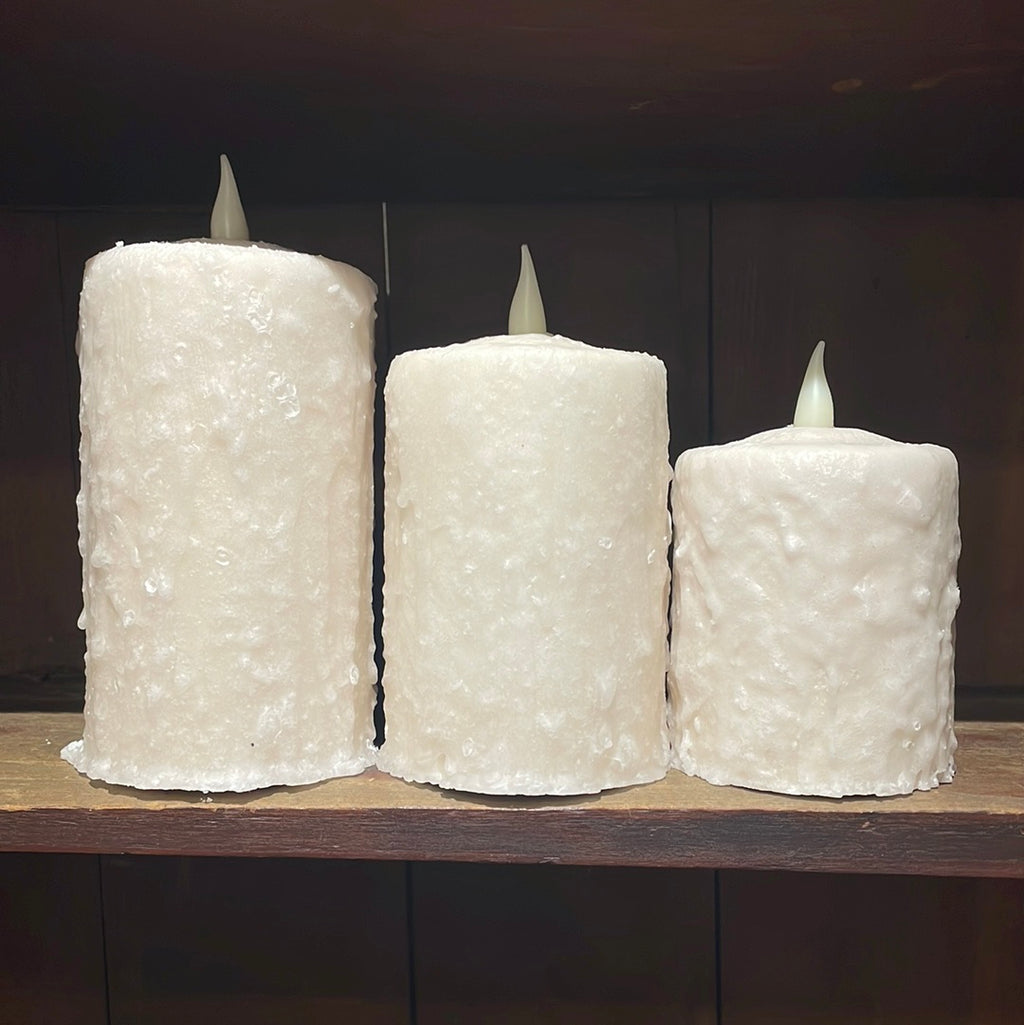 Cream Waxed Timer Candle