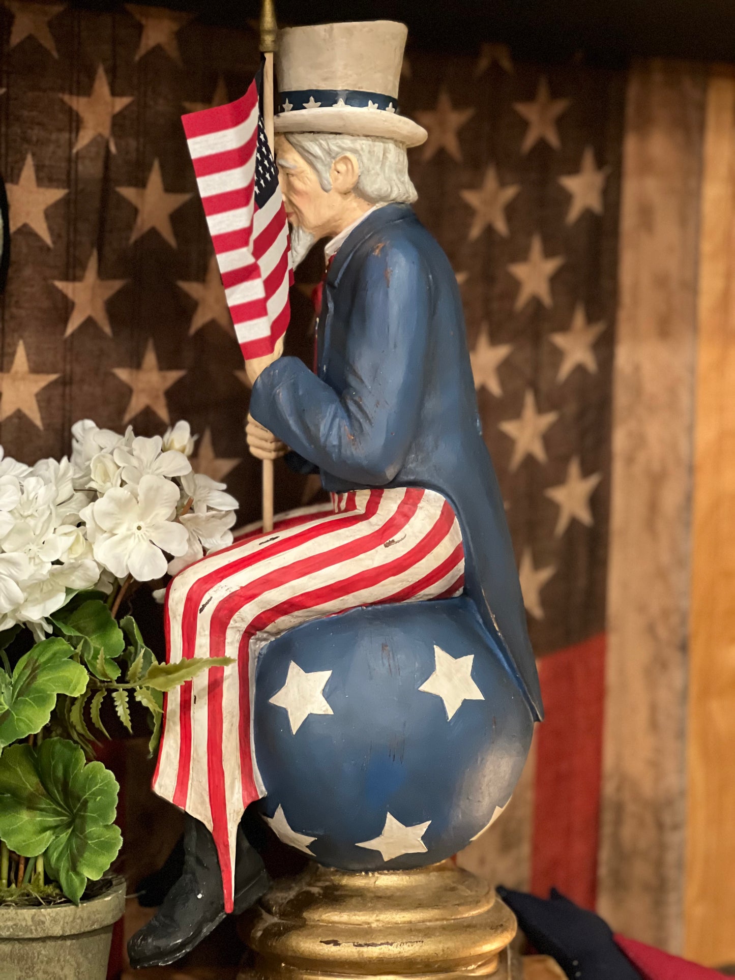 Uncle Sam on Pedestal Summer SALE