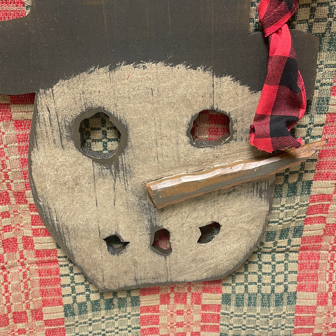 Hanging Snowman Face