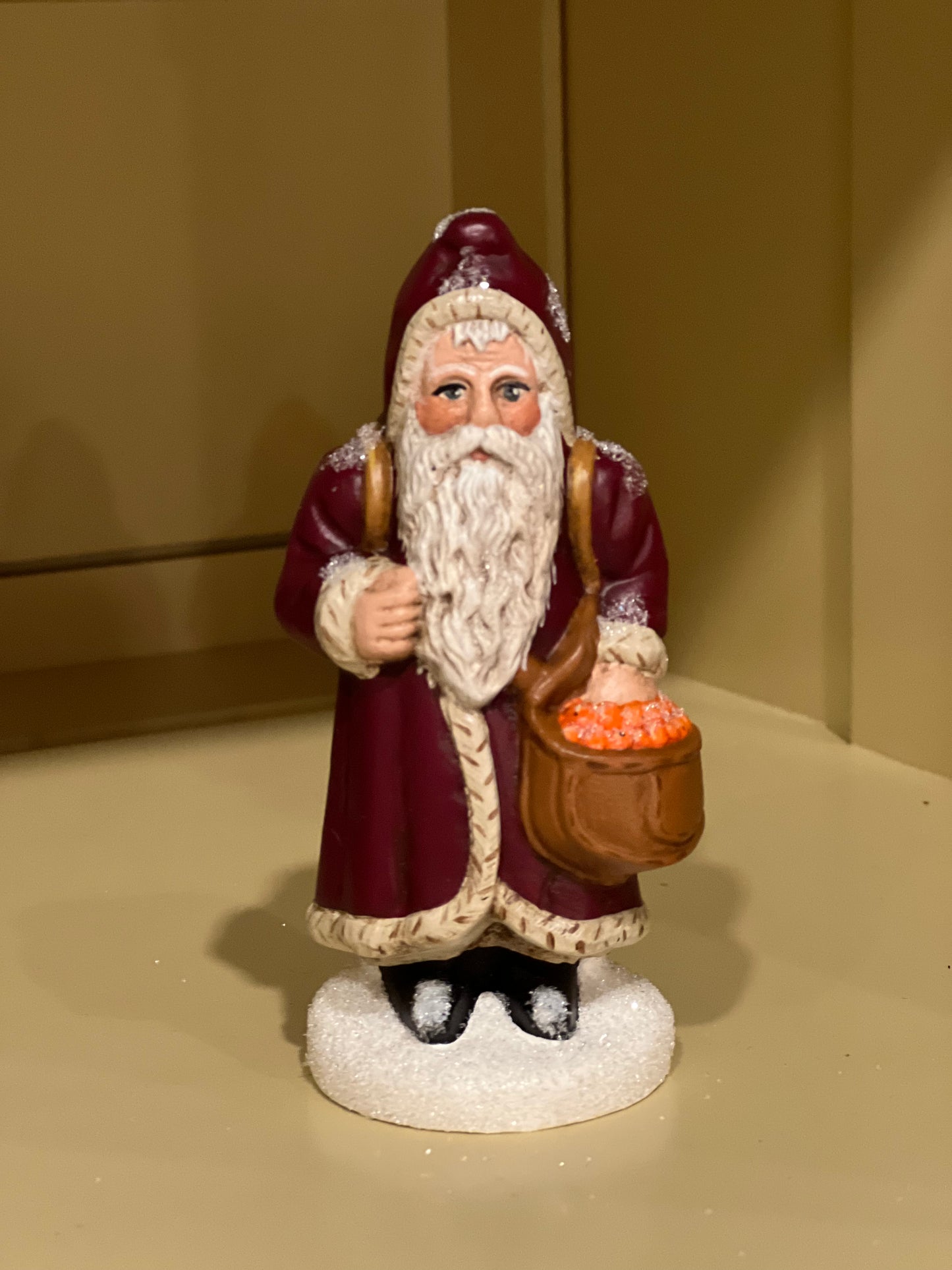 Stone Ridge Chalkware Santa Winter