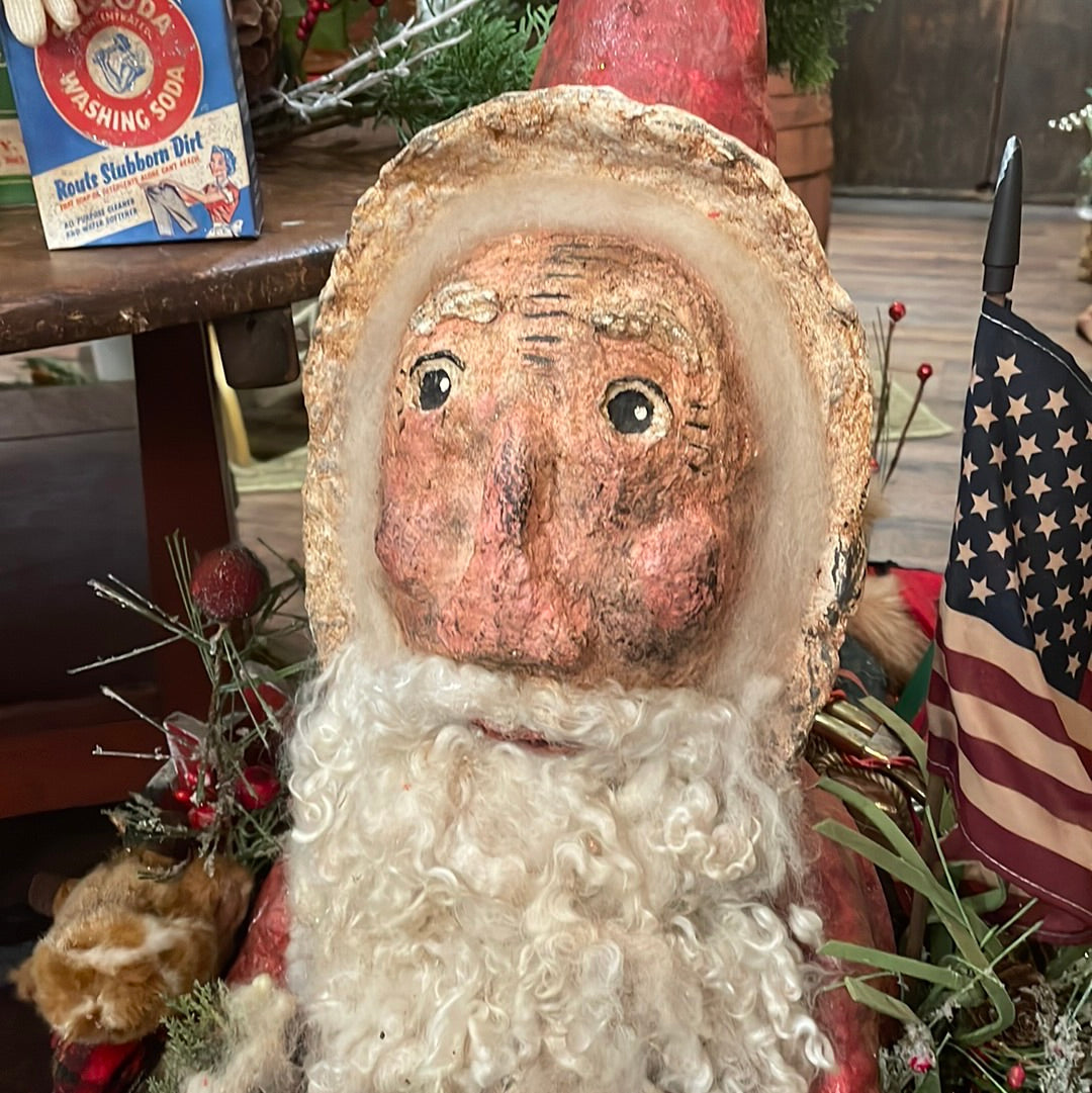 Krisnick Handmade Santa in Sleigh Winter SALE