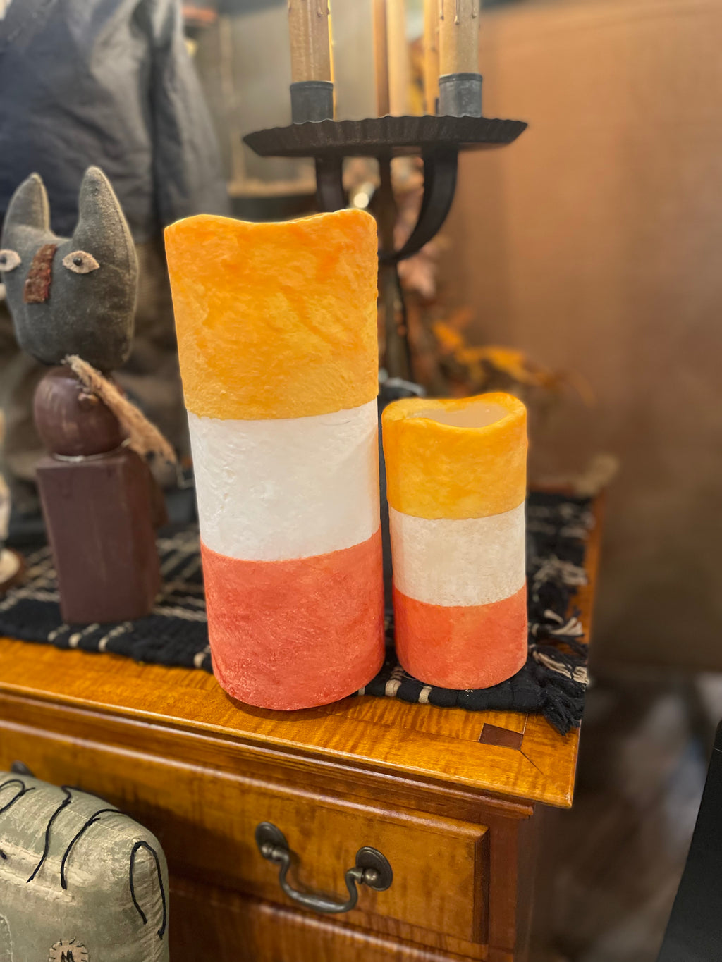 Candy Corn Timer Candles Fall