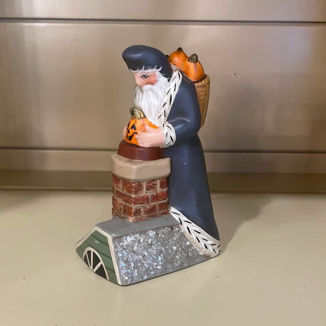 Stone Ridge Chalkware Santa Jack Fall
