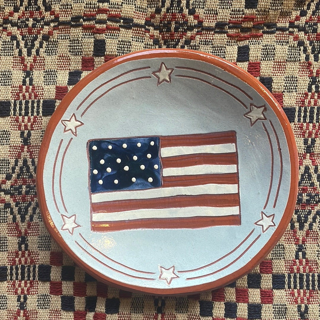 Red Oaks 6” Americana Flag Plate Summer