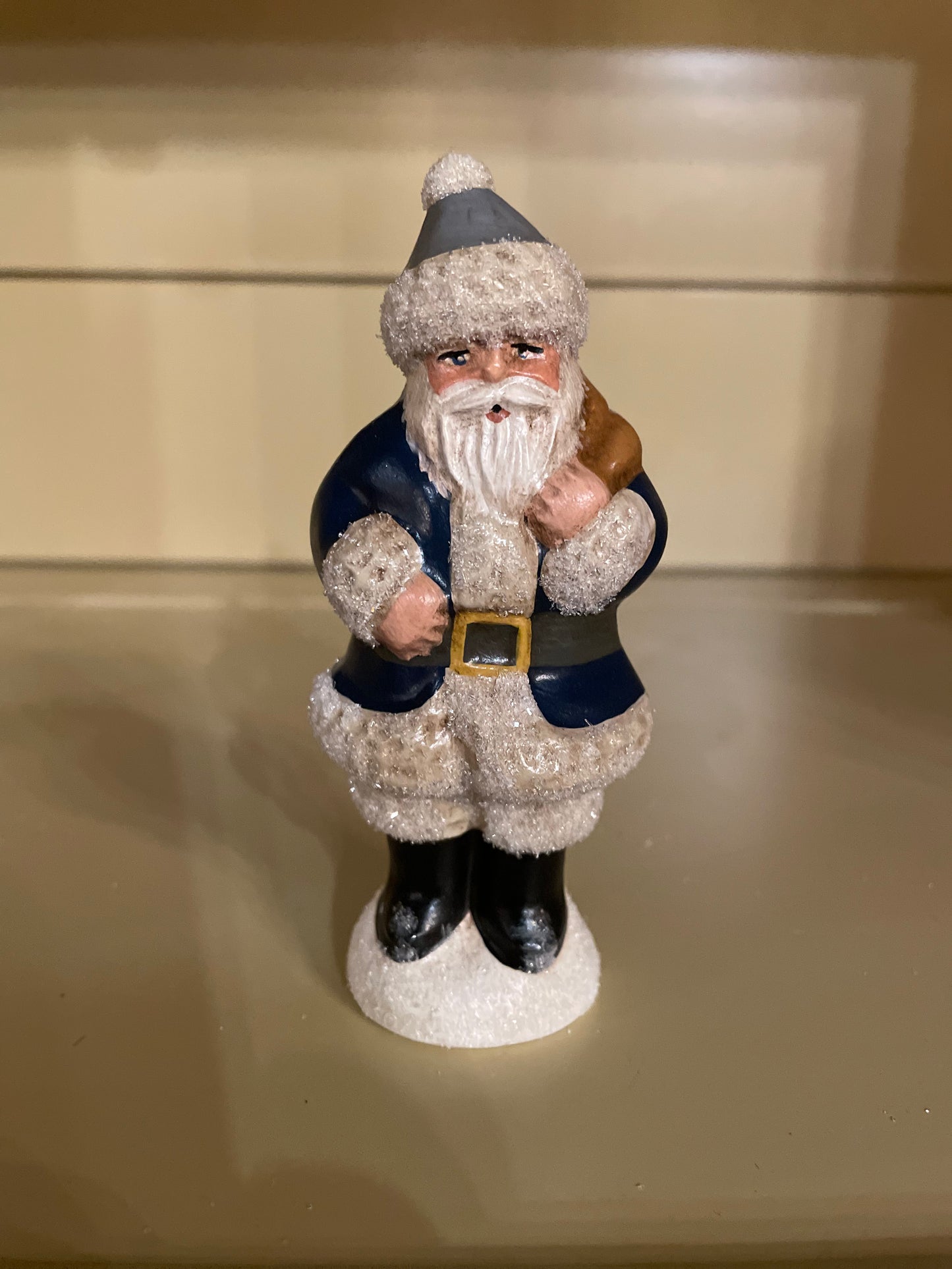 Stone Ridge Chalkware Beanie Santa Winter