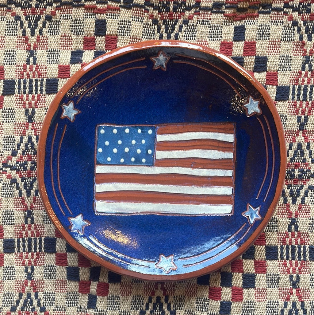 Red Oaks 6” Americana Flag Plate Summer