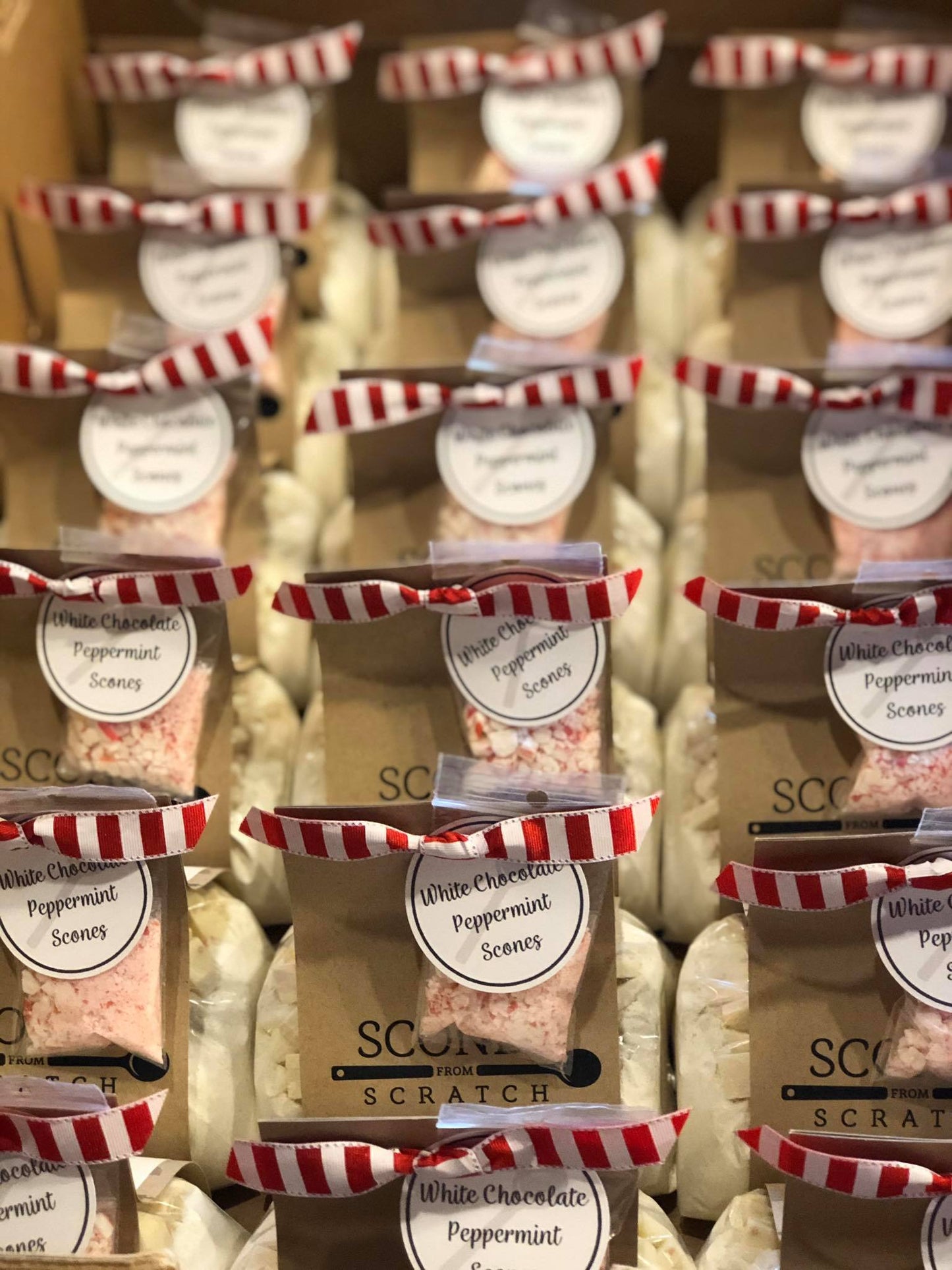 White Chocolate Peppermint Scones from Scratch