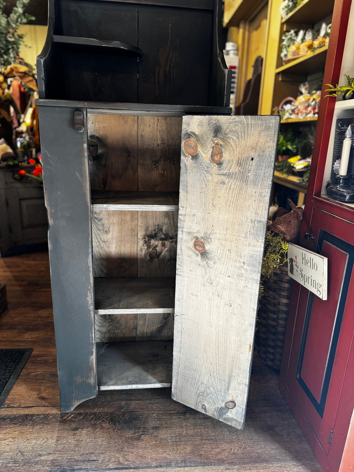 Primtive Furniture Cupboard w/Shelf