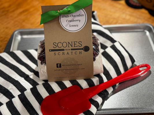 White Chocolate Cranberry Scones From Scratch