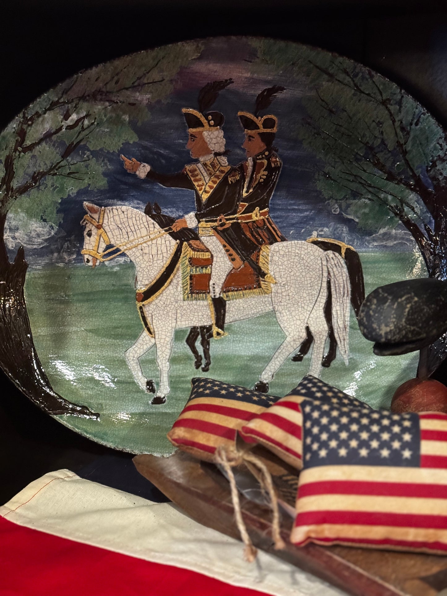 Washington and Lafayette Summer Platter David T Smith