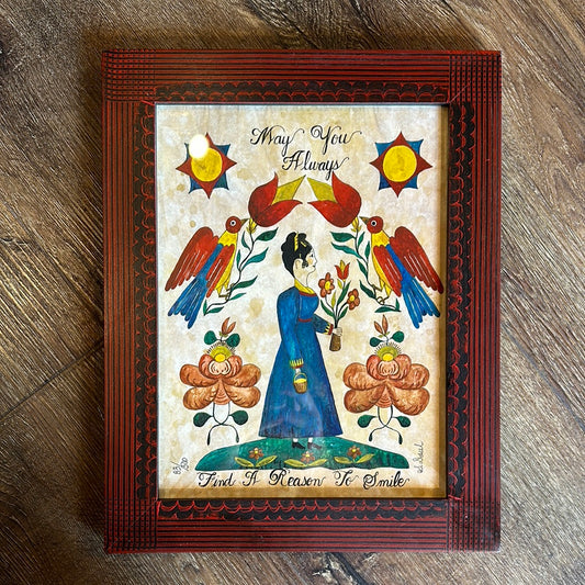 Susan Daul MAY YOU ALWAYS Framed Fraktur