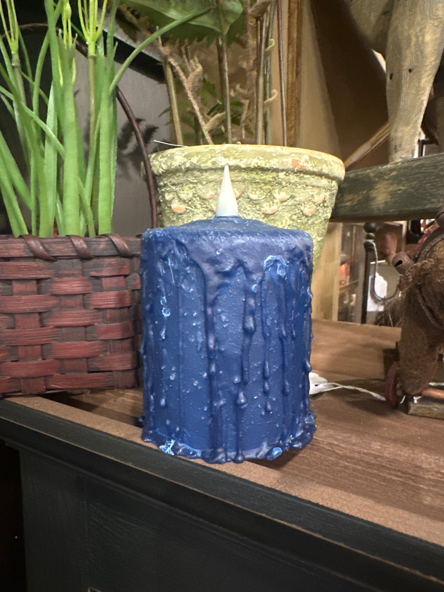 Wax Dipped Pillar Timer Candles