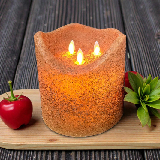 Grunge 3 Wick Moving Flame Candle