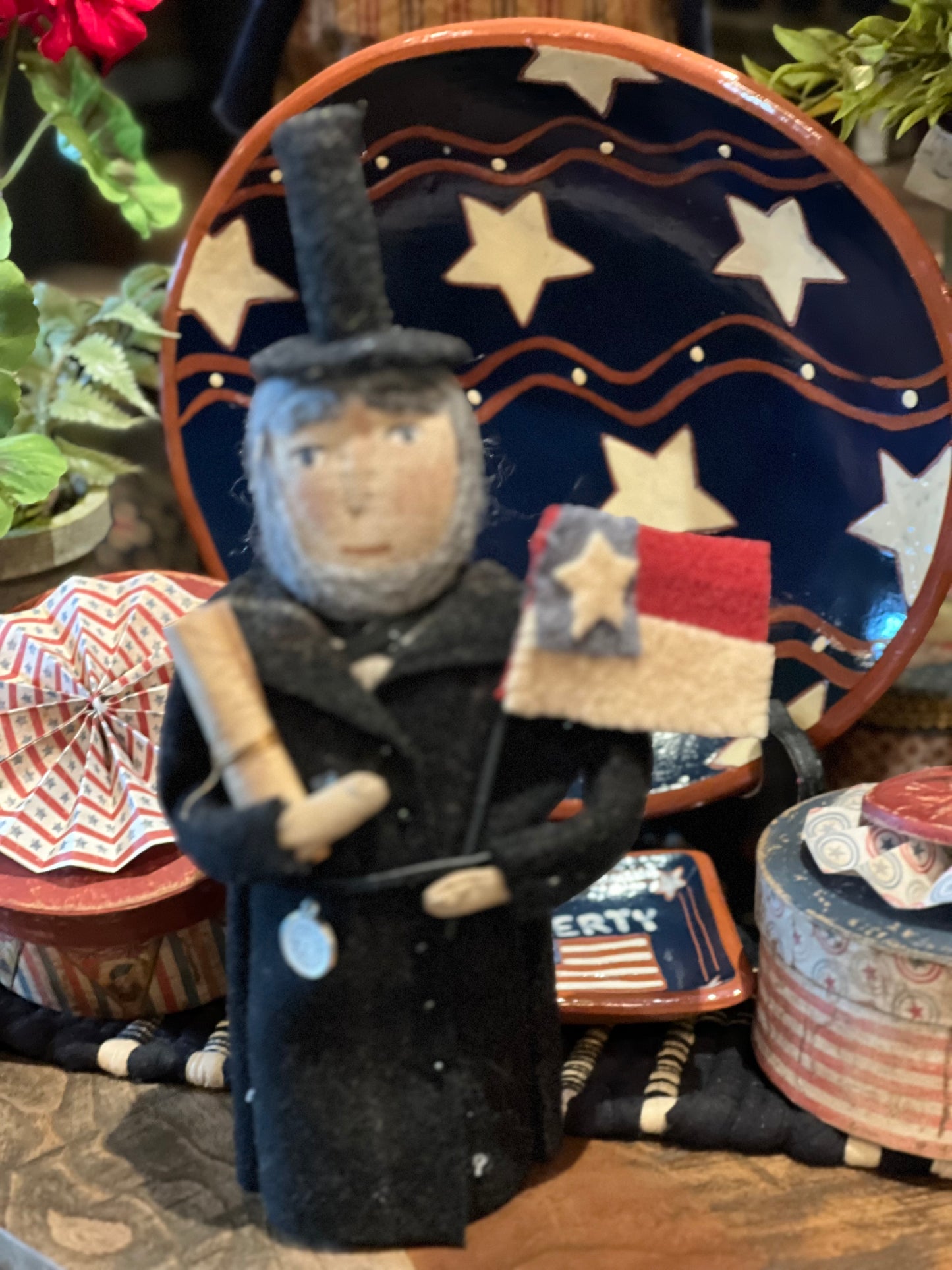 Handmade Wool Americana Dolls