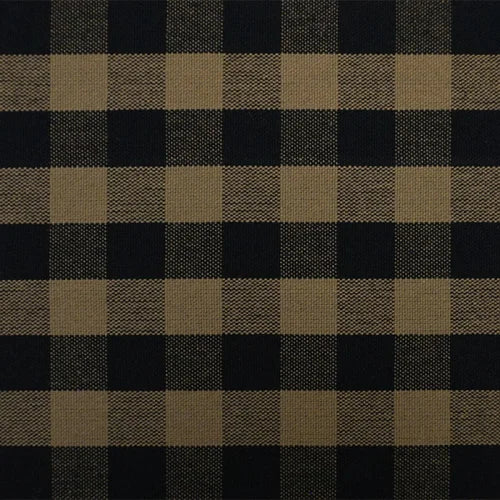 1012 Tavern Check Linen Black Grade B